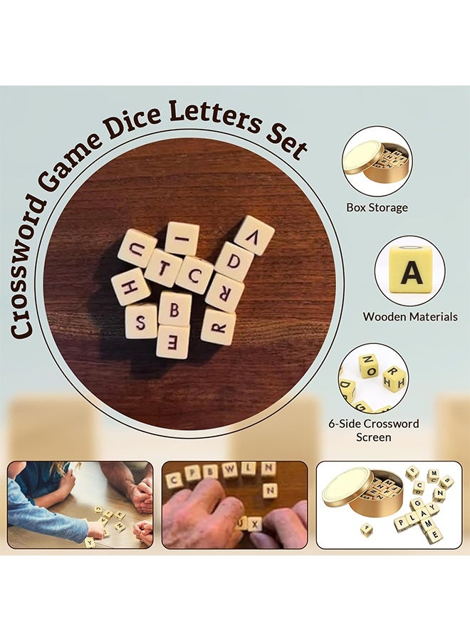 707 Games Crossword Solitaire Games, Fun Word Combination Game Dice, Crossword Solitaire Dice Game Set Dice Game, Crossword Dice Game, 12 Letter Dice Set, Crossword Game Word Dice for Camping - Image 2
