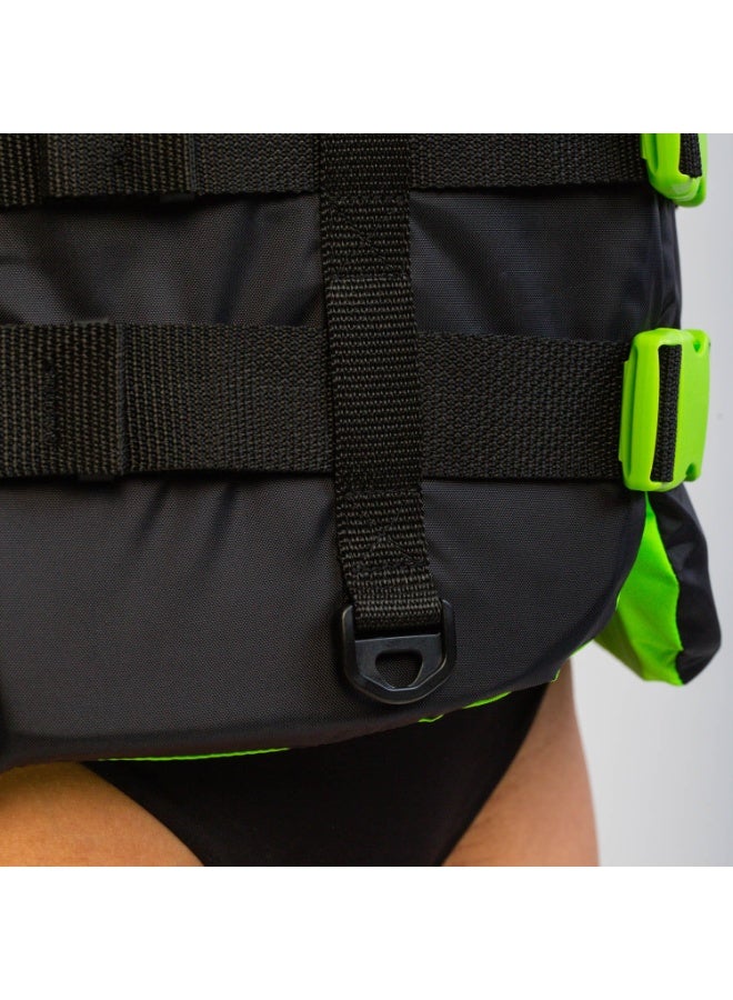 Jobe 4 Buckle Vest Lime - Image 3