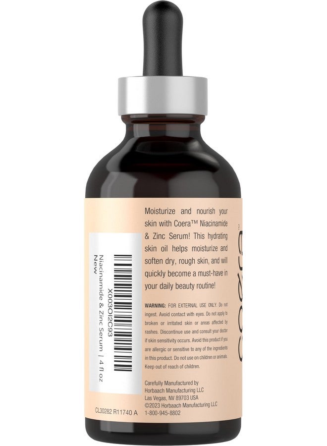 كورا مصل النياسيناميد والزنك للوجه، 4 أونصة سائلة، مرطب للبشرة مع حمض الهيالورونيك، تركيبة قوية احترافية خالية من البارابين وSLS والعطور قد تختلف التعبئة والتغليف - Image 3