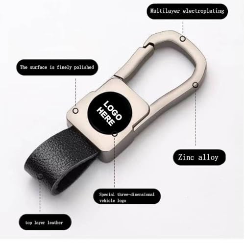 GREENWORLD Metal Scratch Proof Fob Key Heavy Duty Keychain Compatible With Re-Nau-Lt Duster/Triber/Kwid/(Black) - Image 2