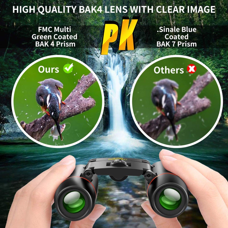 POLDR 12X25 Small Pocket Binoculars Compact Adults,Mini Kids Binoculars Boys for Bird Watching,Concert Theater Opera - Image 5