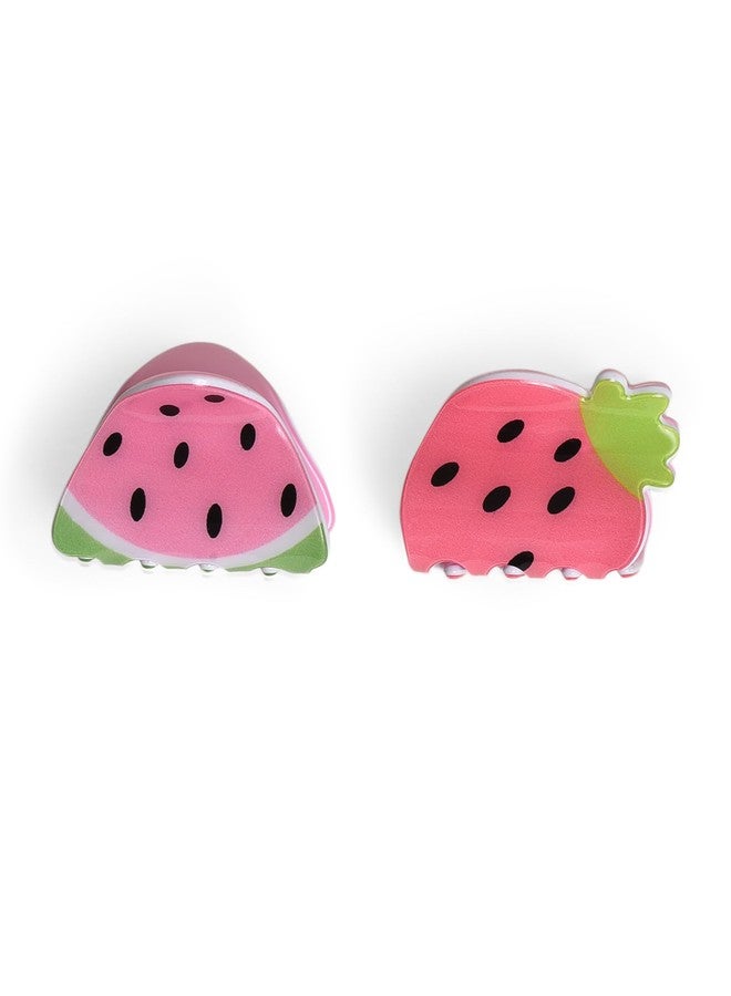 Mi Arcus Pink Fruit Pattern Cluture for Girls (Pack of 2) - Image 1