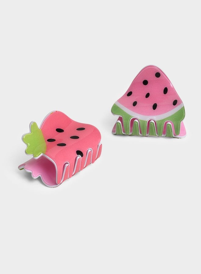 Mi Arcus Pink Fruit Pattern Cluture for Girls (Pack of 2) - Image 5