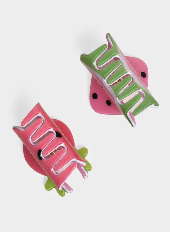 Mi Arcus Pink Fruit Pattern Cluture for Girls (Pack of 2) - Image 4