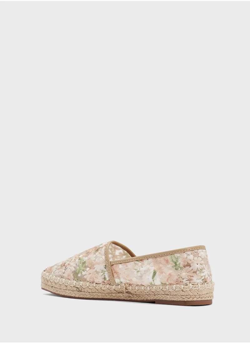 ELLA Floral Mesh Espadrille