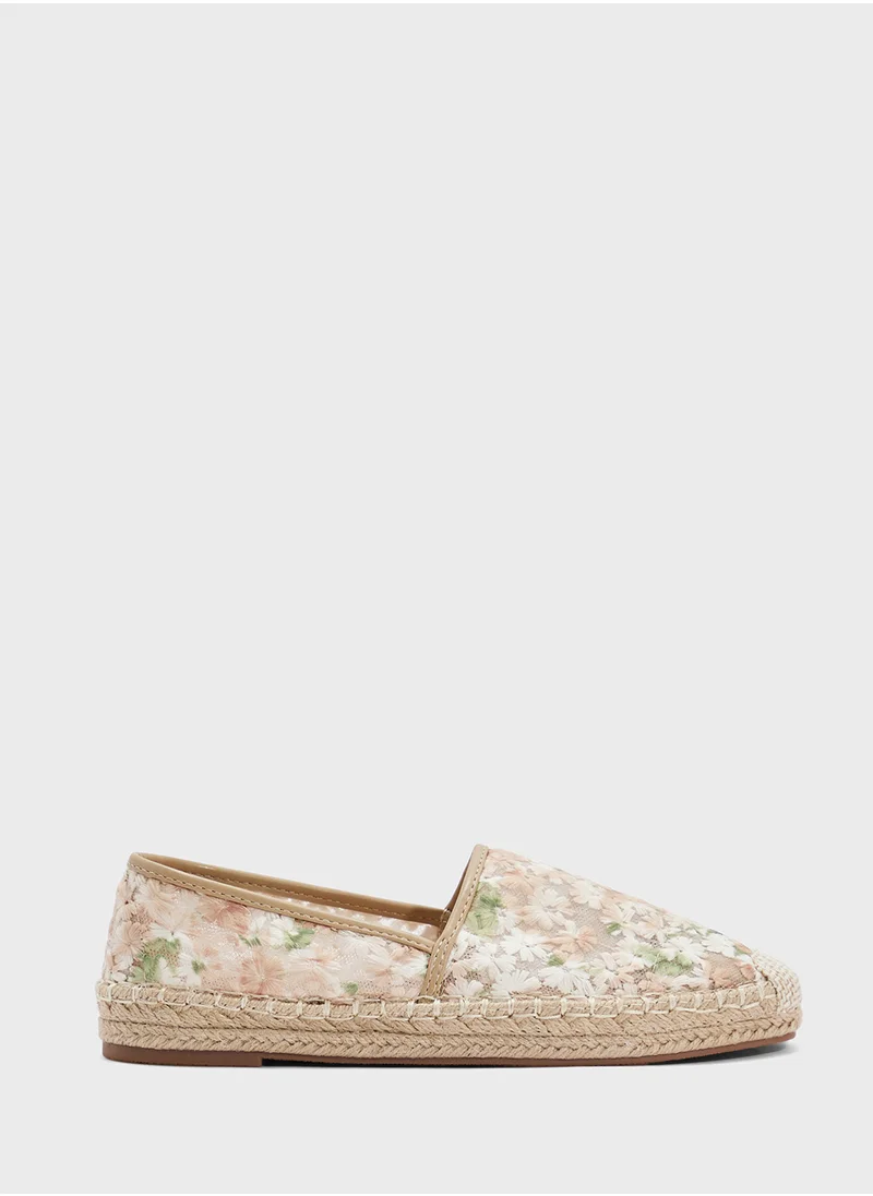 ELLA Floral Mesh Espadrille