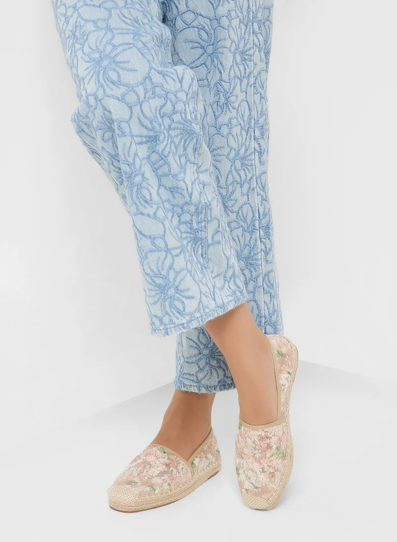 ELLA Floral Mesh Espadrille