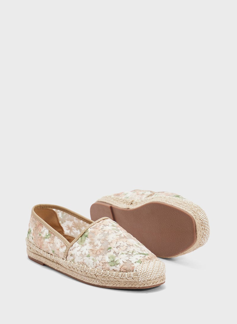 ELLA Floral Mesh Espadrille  - Image 3