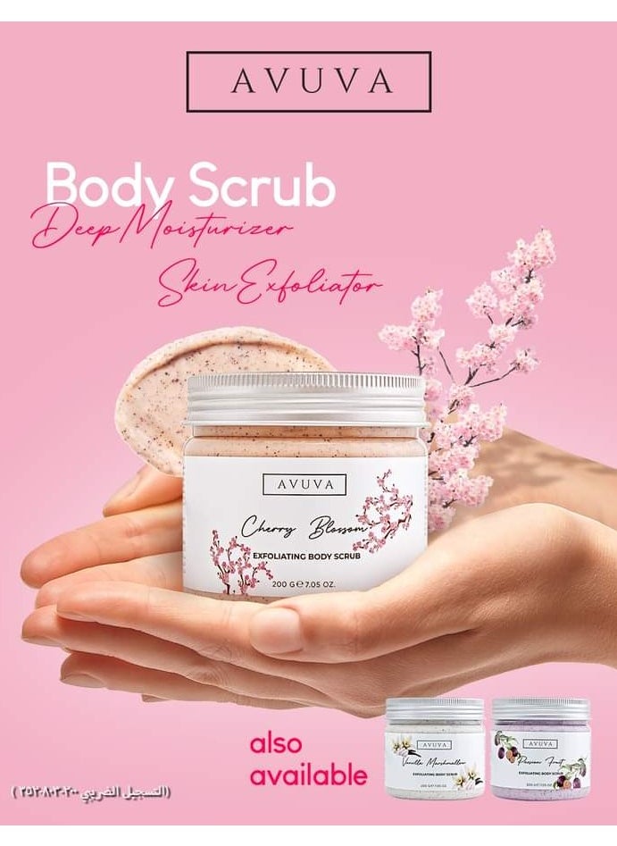 Avuva - Avuva Exfoliating Body Scrub Cherry Blossom - 200 gm - Image 1