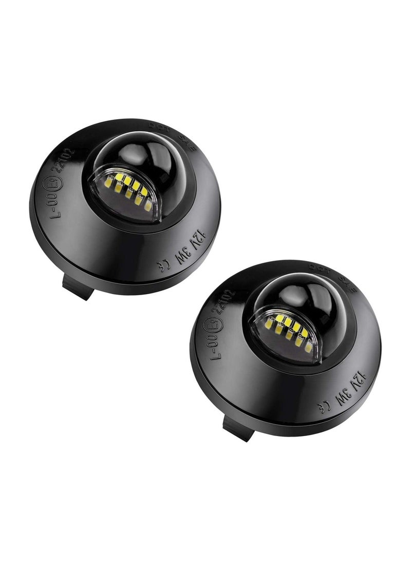 Loquat License Plate Light, Tag Lamp Assembly Replacement For Ford F-150 F-250 F-350 F-450 F-550 Superduty Ranger Pickup Truck Explorer Bronco Excursion Expedition, 2Pcs - Image 1