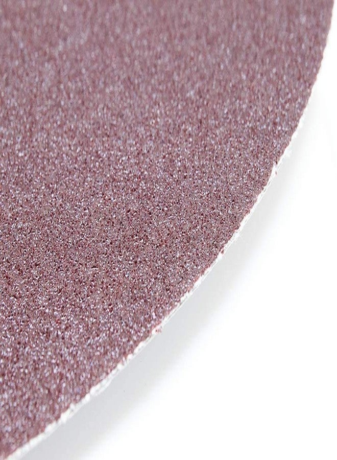 كاشطة القياس أقراص صنفرة عشوائية مدارية لاصقة ذاتية اللصق مقاس 6 بوصات من Benchmark Abrasives مصنوعة من أكسيد الألومنيوم الممتاز بدون ثقوب، مناسبة لصنفرة وتلميع المعادن والخشب والألياف الزجاجية (عبوة من 10 قطع) - حبيبات 80 - Image 2