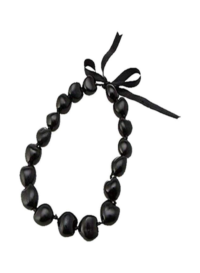 Zero Gravity Hawaii Hawaiian Kukui Nut Black Shell 18" Hawaii Choker Necklace - Image 1