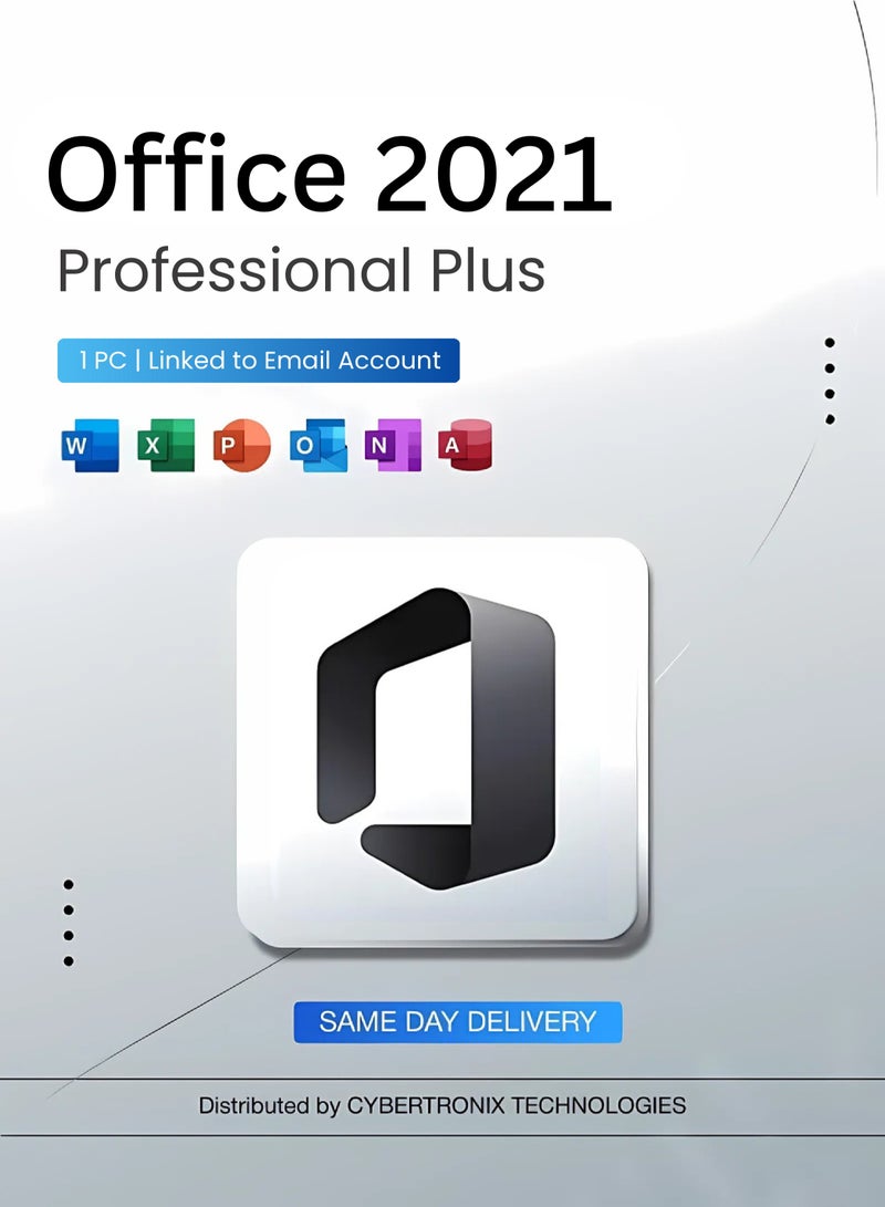 Office Microsoft Office 2021 Professional Plus 1PC | Linked to Email Account | Digital License | SAME DAY DELIVERY