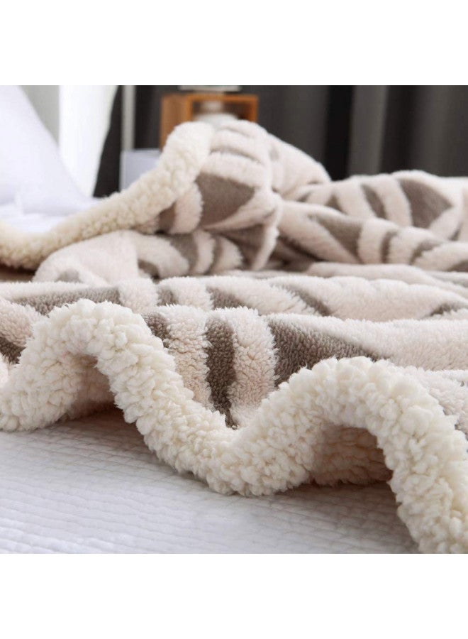 LOMAO Sherpa Fleece Blanket Fuzzy Soft Bed Blanket Dual Sided Throw Blanket fit Couch Sofa (Grey,51x63) - Image 2