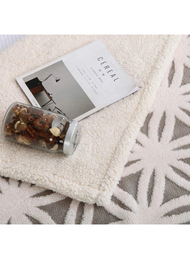 LOMAO Sherpa Fleece Blanket Fuzzy Soft Bed Blanket Dual Sided Throw Blanket fit Couch Sofa (Grey,51x63) - Image 4