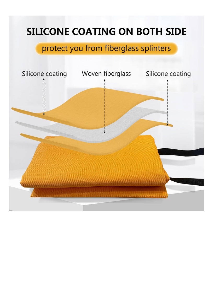 Excefore Fire Blanket Emergency for Home and Kitchen, Silicone Coated Fiberglass Suppression Blanket, for Fireplace, Outdoor Grill, Car, Camping, Fireproof Safety Blanket (100*100 cm,1Pcs) - Image 3