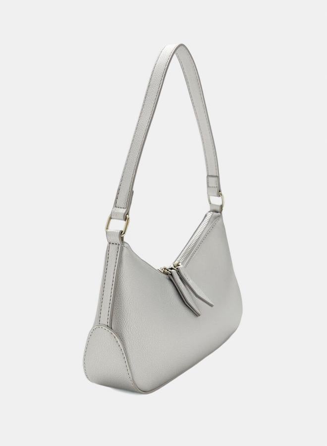FOREVER 21 Metallic Faux Leather Shoulder Bag  - Image 2