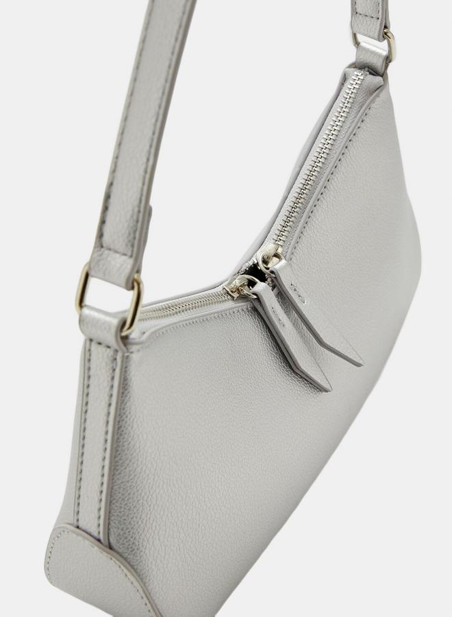 FOREVER 21 Metallic Faux Leather Shoulder Bag  - Image 4