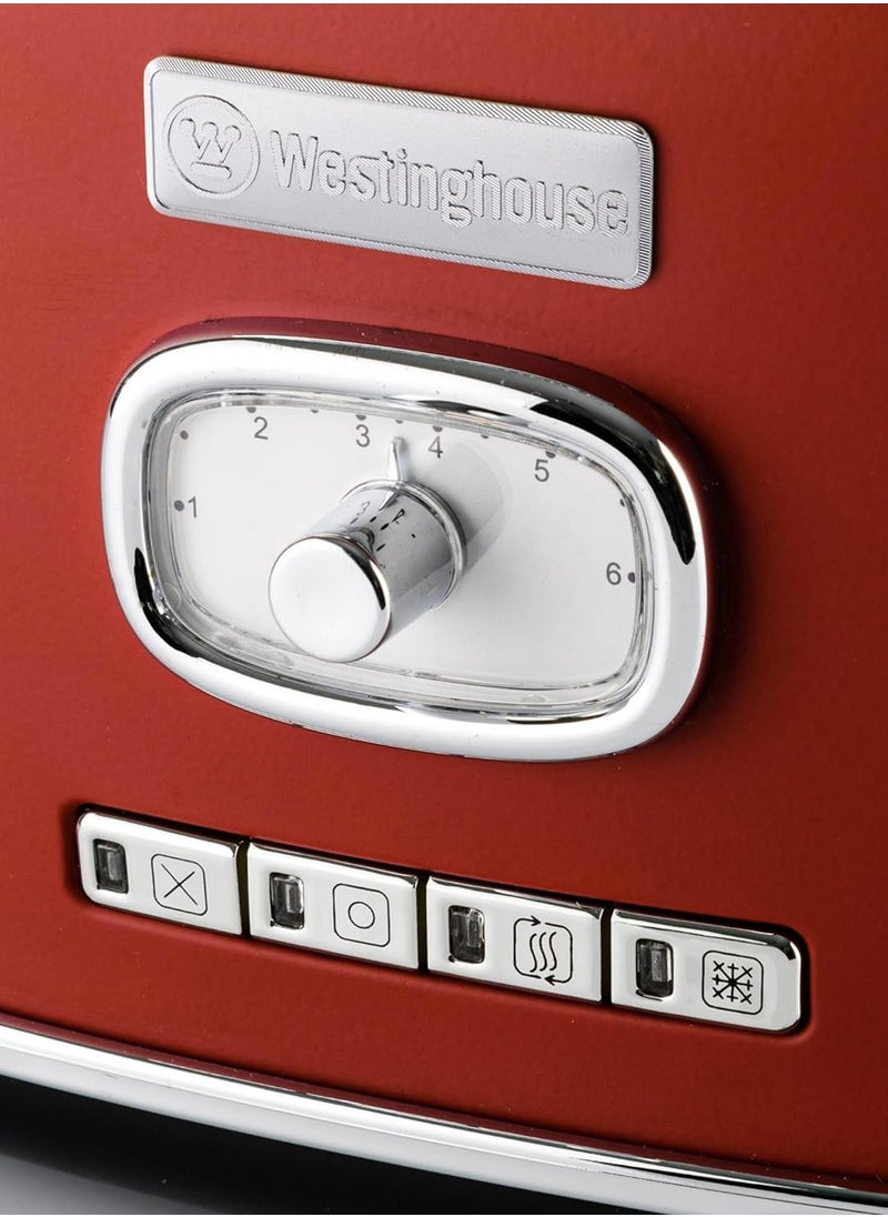 Westinghouse - 2-Slice Toaster 815W WKTTB857RD Cranberry Red Westinghouse Retro Series - Image 1