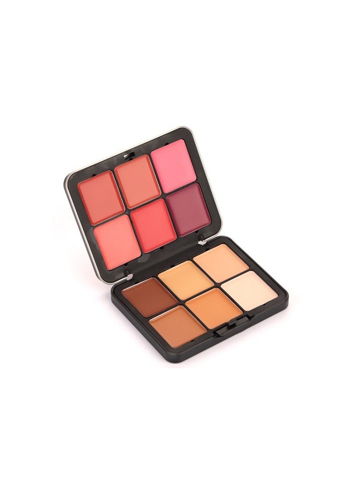 Mini Star Cream Blush & Contour Palette – 12 Signature Shades
