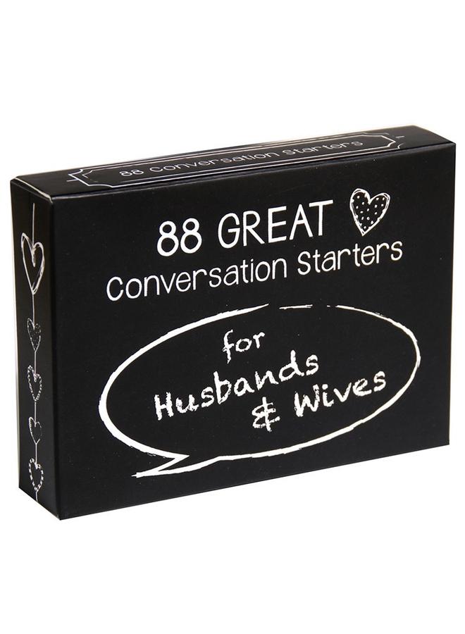 Bluejw English 88 Great Conversation Starters Couple Love Game Board Game Card - Image 3