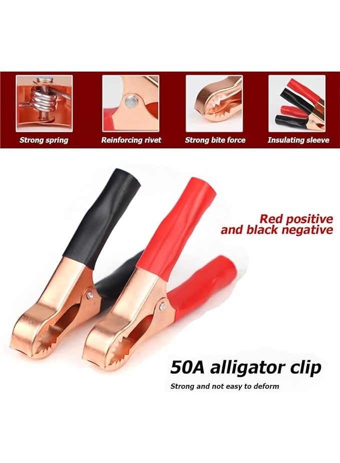 12V/24V Battery Alligator Clamp Adapter - Heavy Duty Extension Cable with Female Power Socket - Portable Battery Terminal Connector for Cars, Camper Vans, and Boats. - Image 4