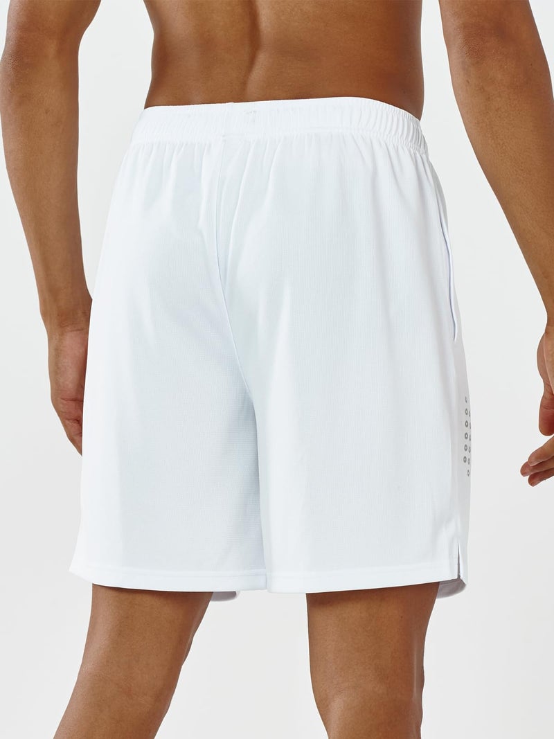 NORTHYARD Men's 7" Athletic Shorts Workout Gym Quick Dry Shorts Lightweight Mesh Hiking Shorts for Men Exercise White - Image 2