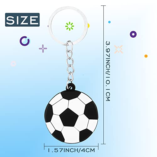 Moncinday 30PCs Soccer Party Favors Soccer Keychains for Boys Kids School Carnival Reward Soccer Themed Birthday Party Goodie Bag Fillers - Image 2