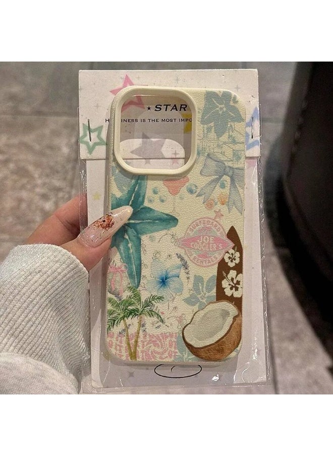 Shein - 1pc Starfish Walnut Pattern TPU Phone Case Cover for iPhone - Image 1