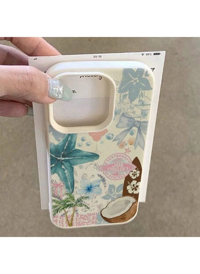 Shein - 1pc Starfish Walnut Pattern TPU Phone Case Cover for iPhone - Image 1