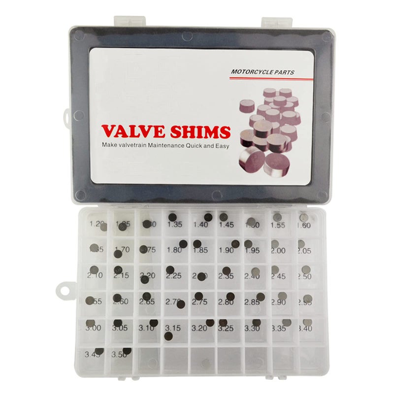 LCGLY 7.48mm O.D. Adjustable Valve Shim Kit 1.20mm-3.50mm Thick Fit for Yamaha YZ250F 2001-2012/Kawasaki KLX300R 1997-2005 KX250F 2004-2012 NINJA ZX-7R 1991-2003/Suzuki GSX-R750 1993-2011(47pcs) - Image 5