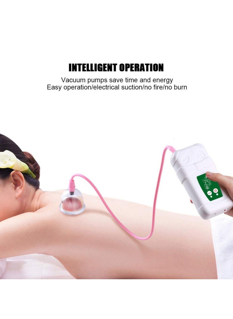 SYOSI Cupping Kit for Massage Therapy Professional Electric Massage Cupping Set USB Charging Intelligent Operation Anti Cellulite Body Massage Helper Vacuum Cupping Set - Image 3