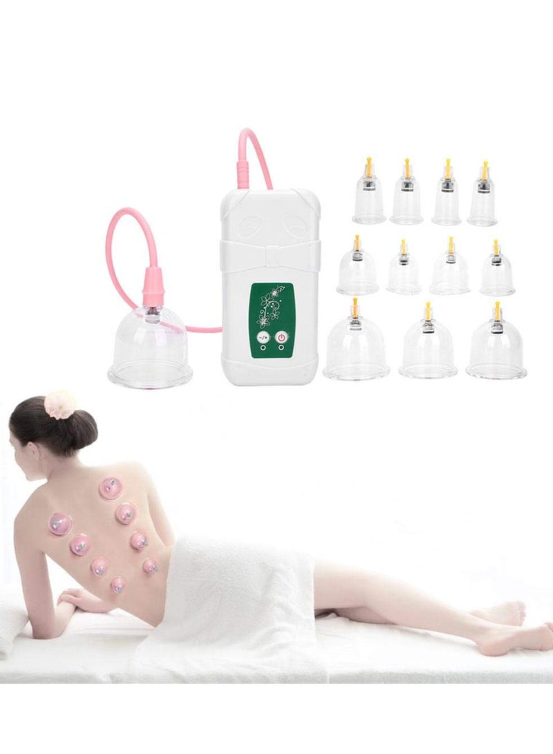 SYOSI Cupping Kit for Massage Therapy Professional Electric Massage Cupping Set USB Charging Intelligent Operation Anti Cellulite Body Massage Helper Vacuum Cupping Set - Image 5