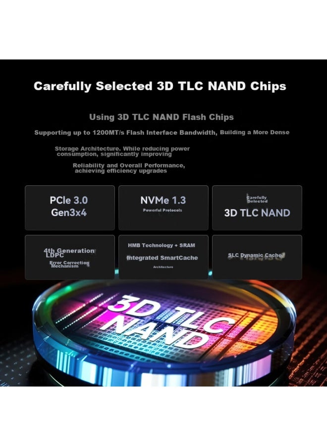 Kingspec 512gb Ssd Nvme 1.3, Selected Tlc Nand, M.2 Interface 2242, Pcie 3.0, Read Speed 3500mb/s, Ai Pc Storage Accessory - Image 3