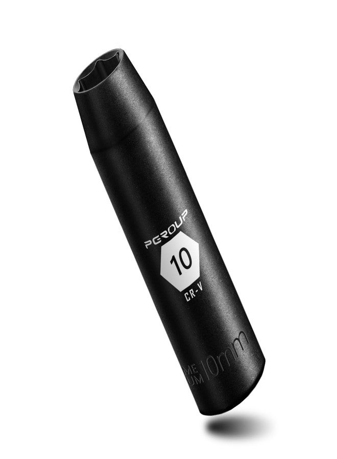 PGROUP 3/8” Drive Deep Impact Socket, Metric(10mm socket), 6-Point, Cr-V Steel With Black Manganese Phosphate Coating - Image 1