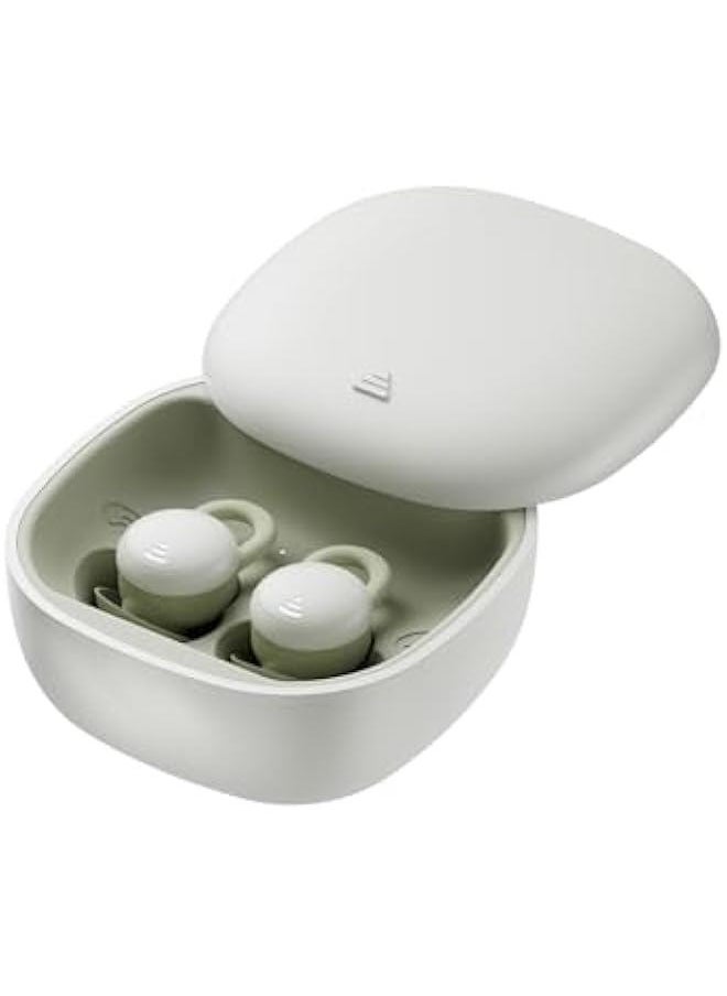 Generic Green Invisible Noise Cancelling Earbuds for Small Ear Canals Wireless Mini Hidden Headphones Ear Buds for Small Ears Bluetooth Comfortable Invisible Earbuds Discreet Ear Buds for Work  - Image 1