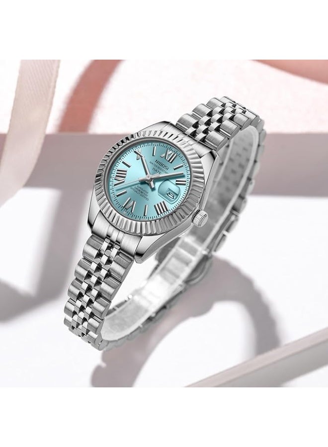NIBOSI Women Watch Analog Quartz Stainless Steel Waterproof Classic Desiger Date Watches for Women - Image 4