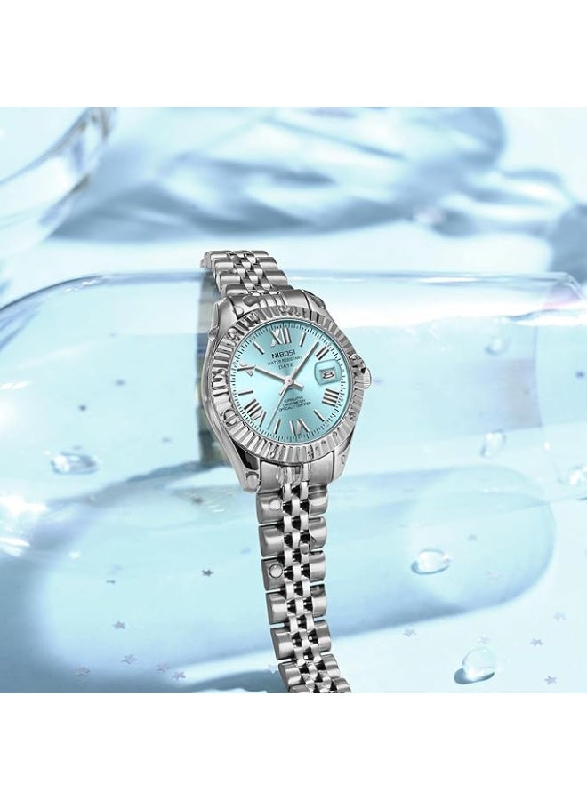 NIBOSI Women Watch Analog Quartz Stainless Steel Waterproof Classic Desiger Date Watches for Women - Image 5