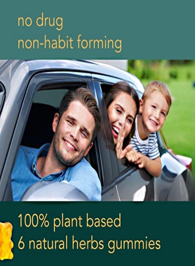Holistic MD Vertigo relief products clinically studied Kudzu Gingko Astragalus Ginger Black Cohosh & Peony flower | Nausea Vertigo Dizziness Relief | | Plant-Based formula Non GMO | Lemon flavor 60 Gummies - Image 4