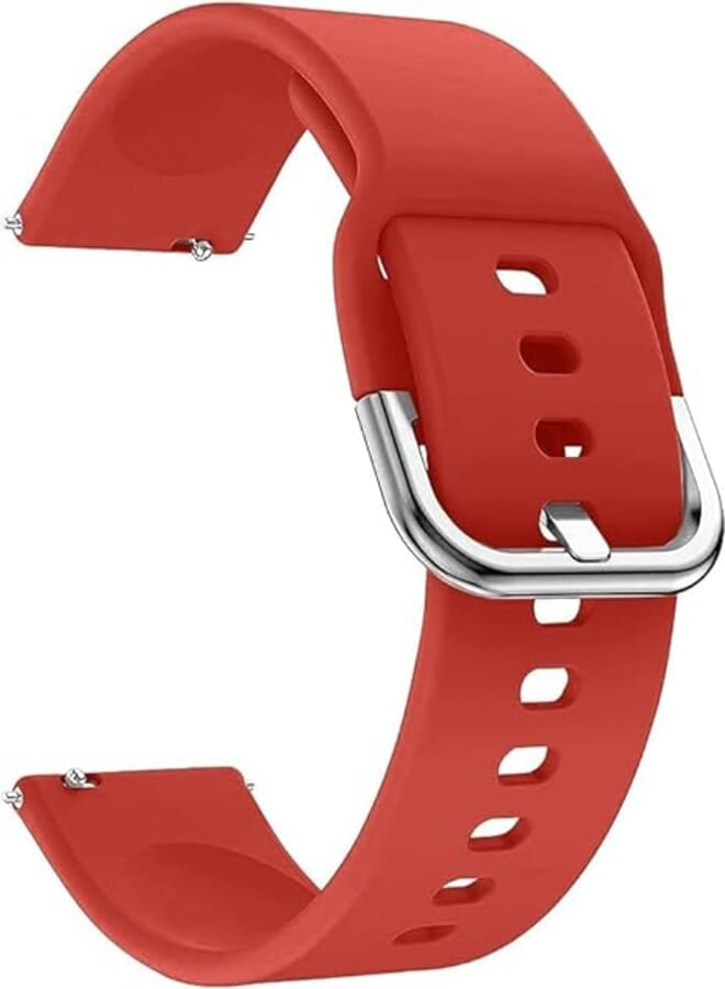 Next Next store 20MM Silicone Strap Band For Amazfit GTS 3 / GTS 2 / BIP U / BIP U Pro / BIP / BIP S / BIP Lite / POP Pro / GTR 42mm / GTS 2E / GTS 2 Mini - By Next store (Red)