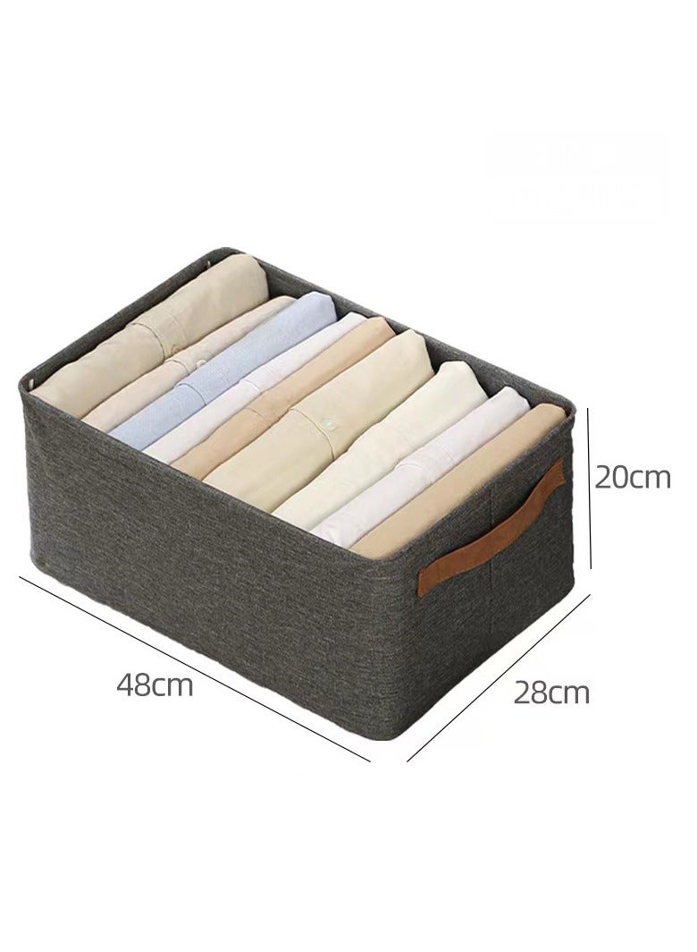 CityRiya-Long Wardrobe Clothes Organizer Storage Box Dividers Foldable Underwear Storage Bin Divider for Socks Bra Underwear Organizer Divider Cabinet Closet Cloth Drawer Storage Organizers Boxes  - Image 4