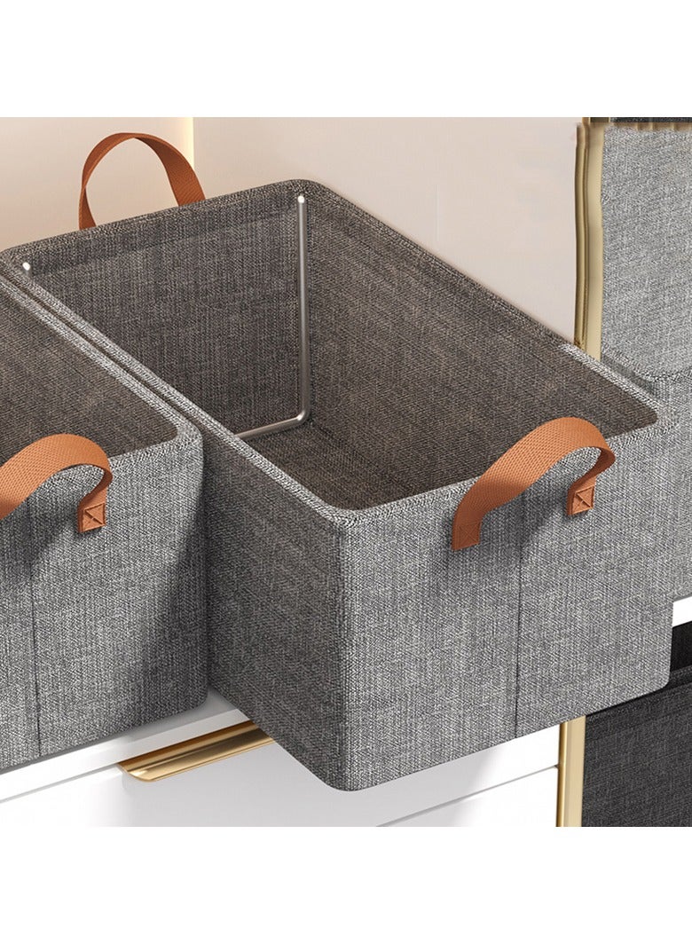 CityRiya-Long Wardrobe Clothes Organizer Storage Box Dividers Foldable Underwear Storage Bin Divider for Socks Bra Underwear Organizer Divider Cabinet Closet Cloth Drawer Storage Organizers Boxes  - Image 5