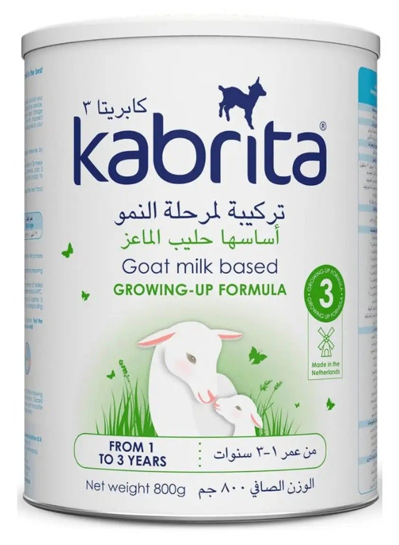 كابريتا حليب اطفال تركيبة لمرحلة النمو اساسها حليب الماعز مناسب من سنه الي ثلاث سنوات 800 جم - Image 1