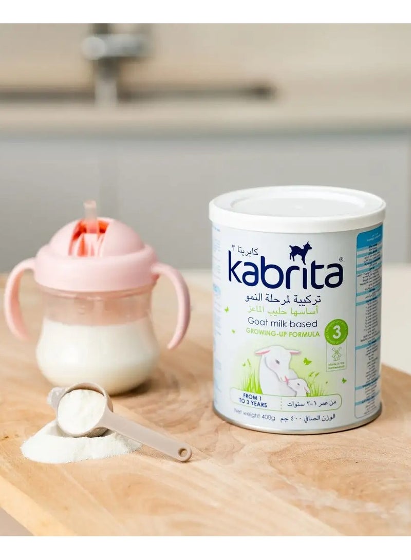 كابريتا حليب اطفال تركيبة لمرحلة النمو اساسها حليب الماعز مناسب من سنه الي ثلاث سنوات 800 جم - Image 2