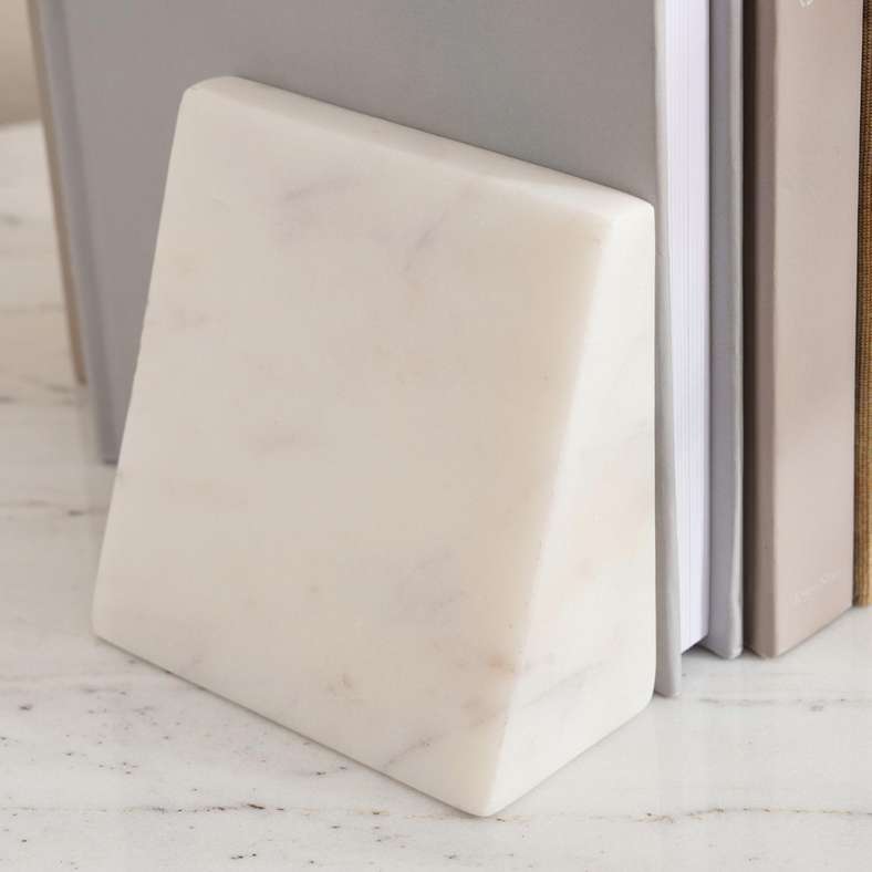 Pan Home Mison Marble Bookend - White - Image 2