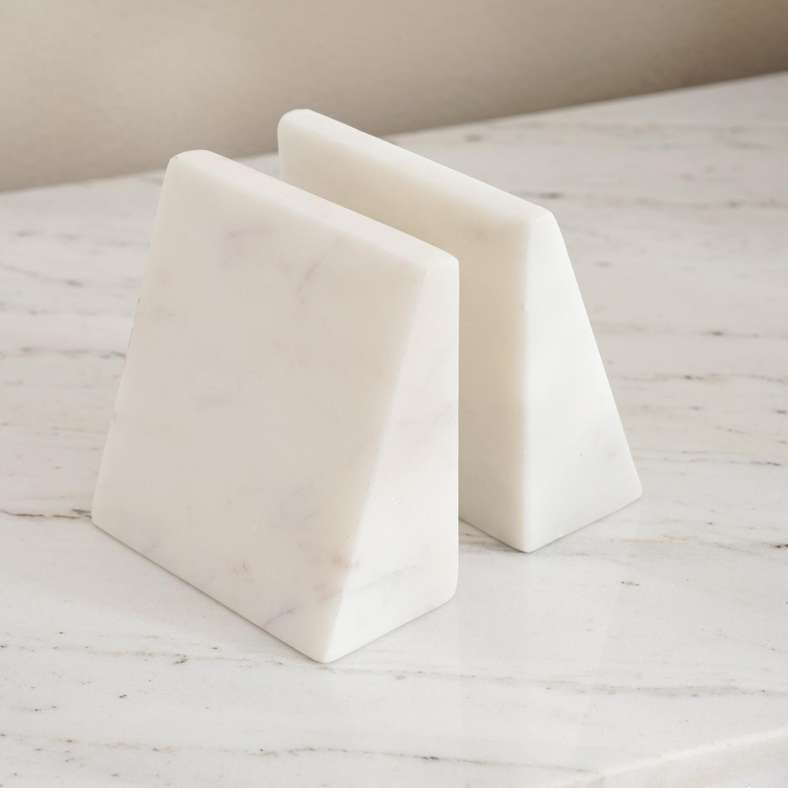 Pan Home Mison Marble Bookend - White - Image 3