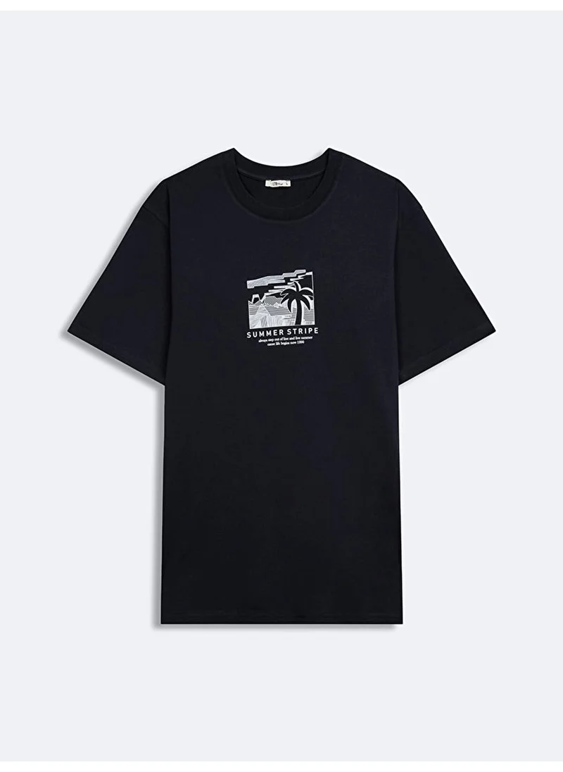 إل تي بي Navy Blue T-Shirt