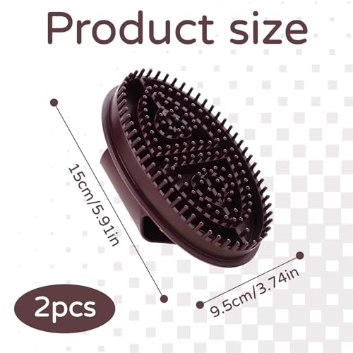 hinbkenla 2 PCS Meridian Brush Massage Brush,Meridian Brush Body,Brush for Belly Body Brush, for Scalp Full Body Relaxation Massage Gentle Exfoliation, Moisturizing - Image 2