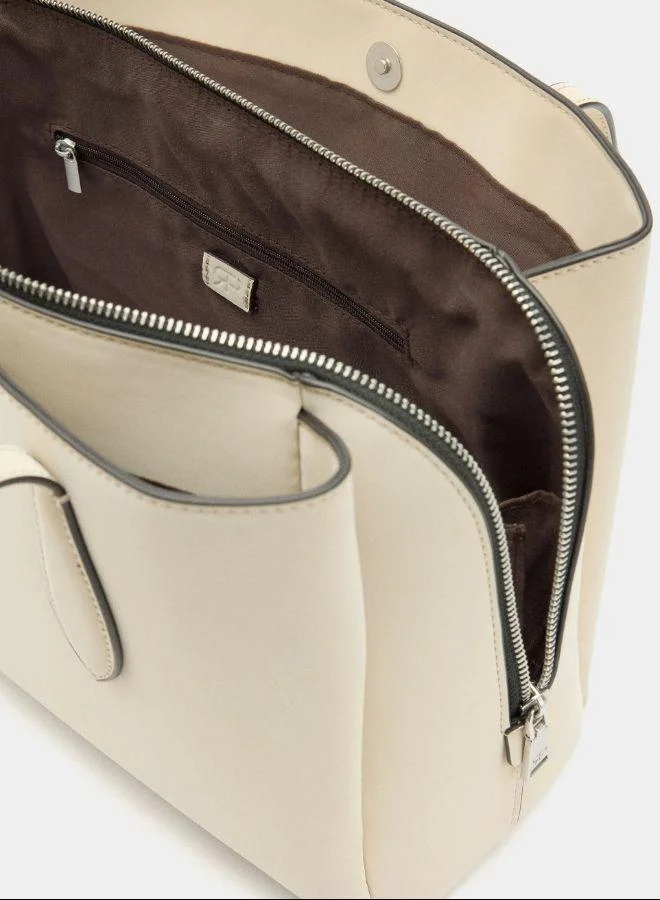 PARFOIS White Bag for 13" laptop with soft texture for Women | Best Price UAE
