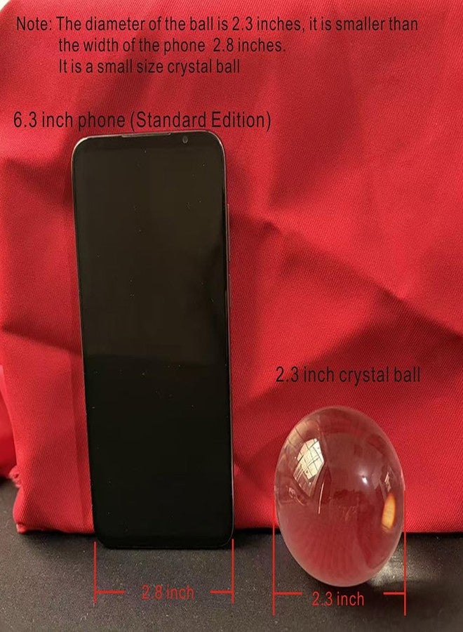 Modaier Crystal Ball 60mm with Wooden Stand and Gift Box for Magic,lensball Photography,Family Decorative,Fortune Teller,Feng Shui,Witchcraft,Witch Decor,and Halloween Decor - Image 5